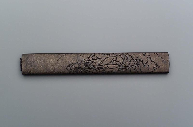 Kozuka with design of Kannon