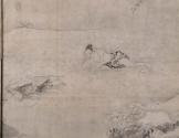Detail: Man contemplating fish