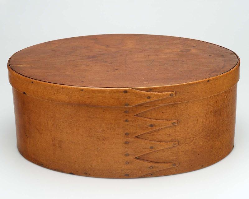 Covered oval box, Shaker