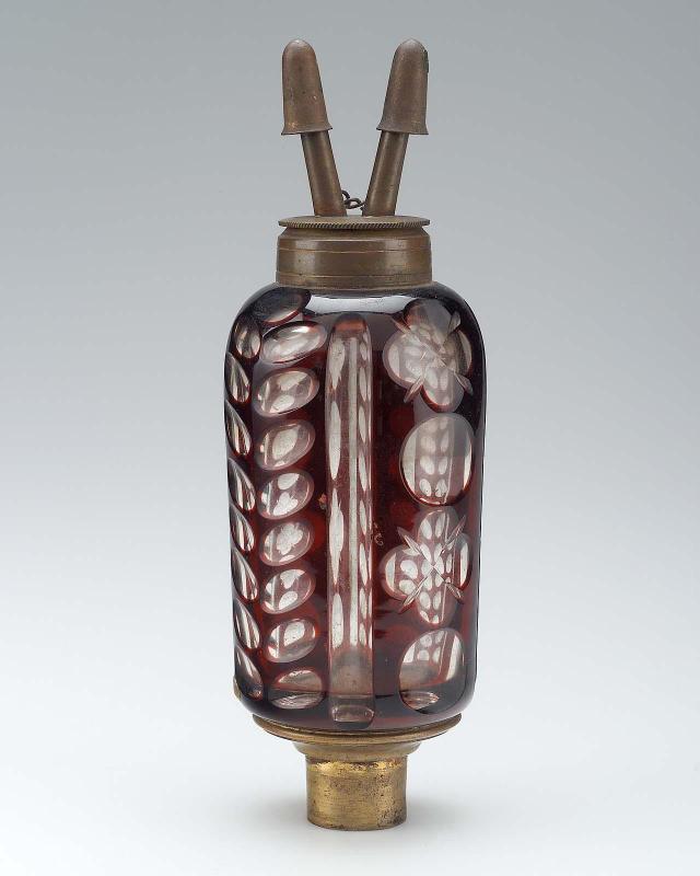 Oil lamp for a sconce (one of a pair)