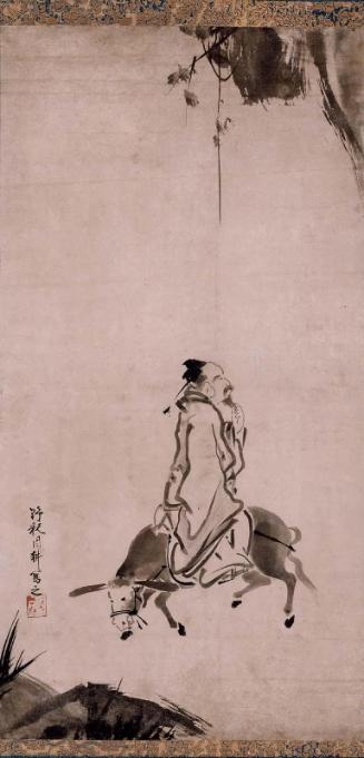 Pan Lang (Hanro) on a Donkey