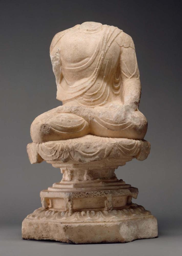 Torso of seated Buddha