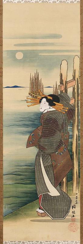 Three Women Representing Snow, Moon, and Flowers