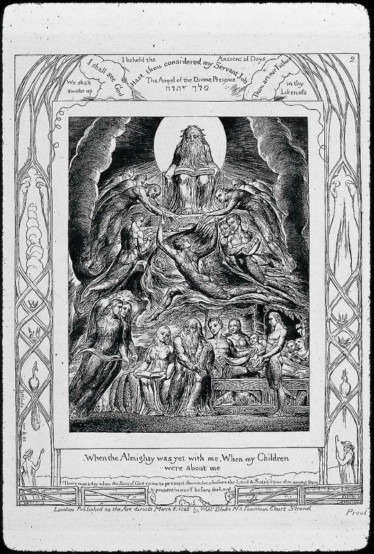Satan before the Throne of God (Illustrations of the Book of Job, Plate 2)