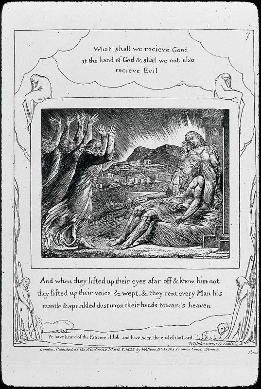 Job's Comforters (Illustrations of the Book of Job, Plate 7)