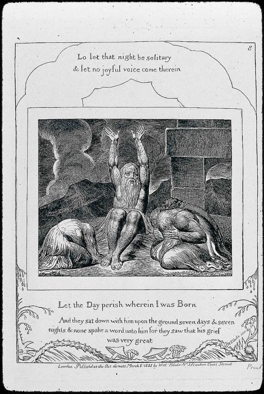 Job's Despair (Illustrations of the Book of Job, Plate 8)