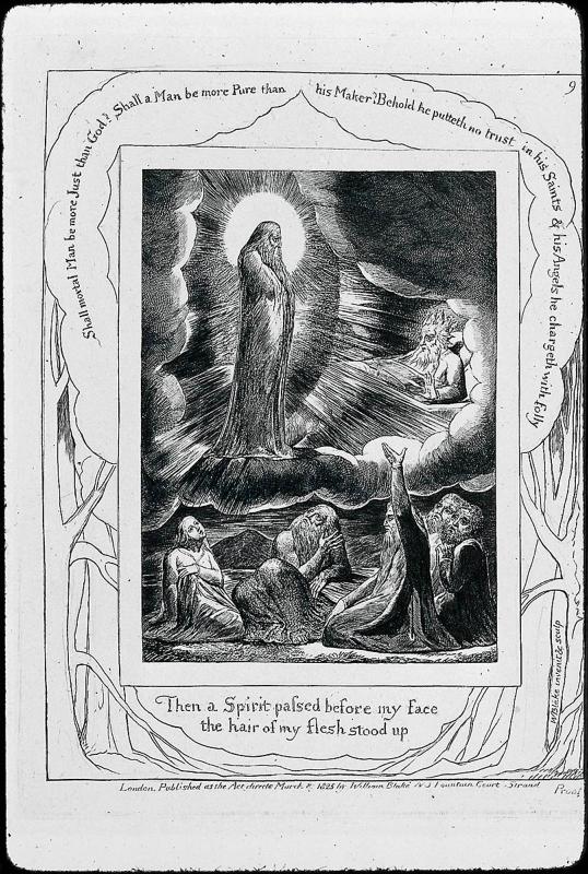 The Vision of Eliphaz (Illustrations of the Book of Job, Plate 9)