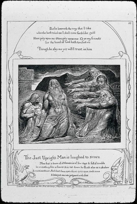 Job rebuked by his Friends (Illustrations of the Book of Job, Plate 10)