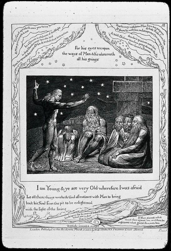 The Wrath of Elihu (Illustrations of the Book of Job, Plate 12)