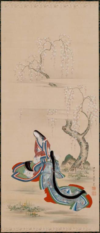 Women Viewing Cherry Blossoms