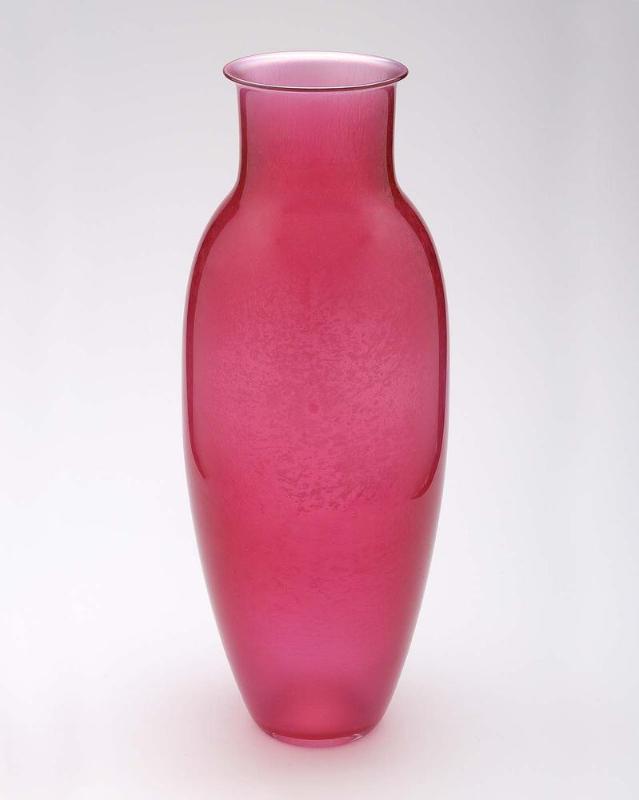 Iridescent Ruby Vase