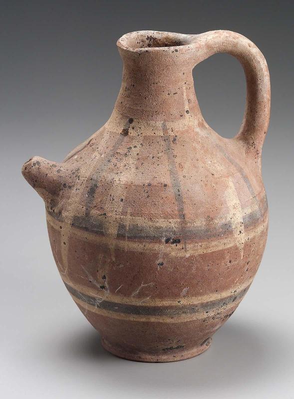 Jug, with spout from shoulder