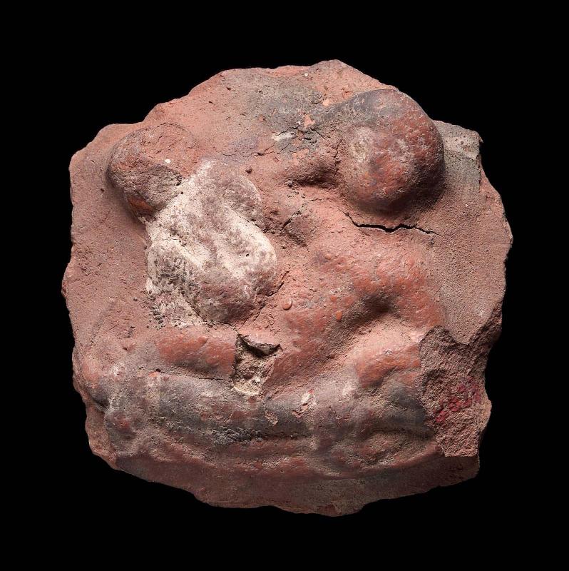 Fragment of a relief ware goblet with an erotic scene