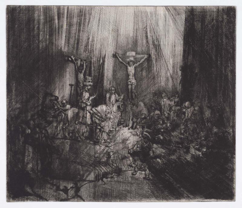 Christ Crucified Between the Two Thieves ("The Three Crosses")