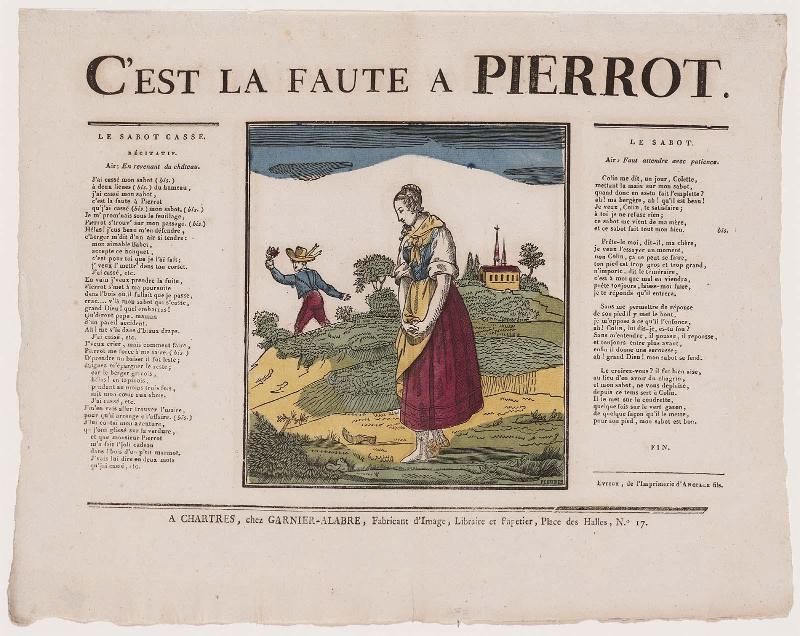 C'est la Faute a Pierrot (Image accompanying poem "Le Sabot Cassé"