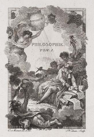 Philosophie, Tom. 1; Frontispiece to Oeuvres Complètes de J. J. Rousseau