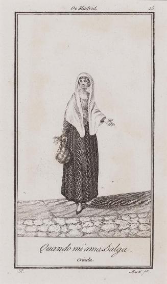 De Madrid 15, Quando mi ama salga Criada, from Antonio Rodriguez, Colección de los trages que en la actualidad se usan en España