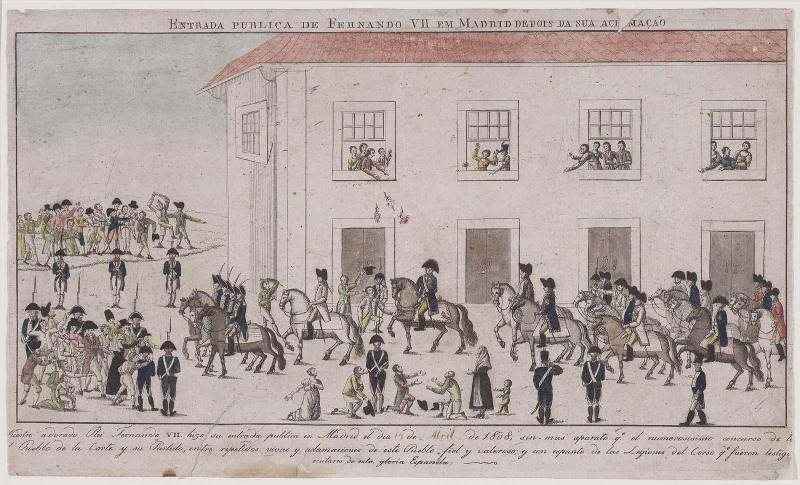 Entrada publica de Fernando VII em Madrid depois de Sua Aci Macao
