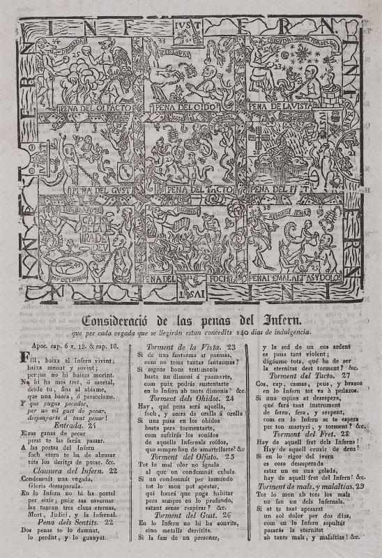 Consideració de las penas del Infern  (Consideration of the Pains of Hell)