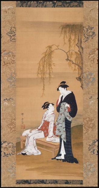 Two Women beneath a Willow Tree