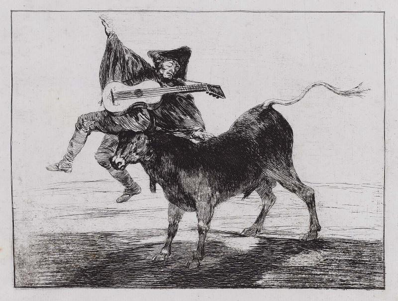 Blind Man Tossed on the Horns of a Bull
