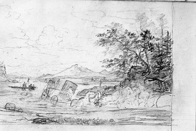 Coach Crossing a Stream (p. 41)