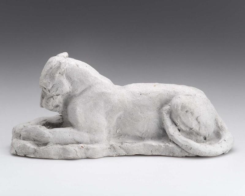 Reclining lion