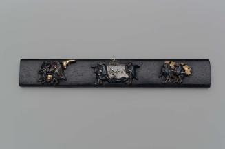 Kozuka with design of the rats' wedding procession