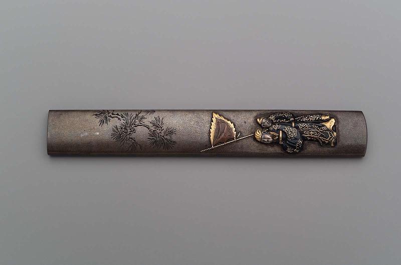 Kozuka with design of Chinese official and attendant