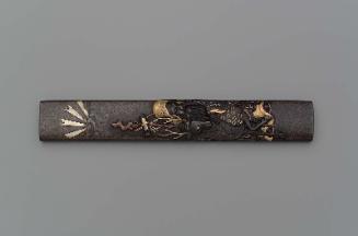 Kozuka with design of Jurojin and a deer