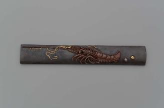 Kozuka with design of crayfish