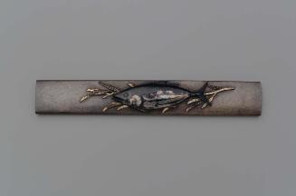 Kozuka with design of tuna and bamboo