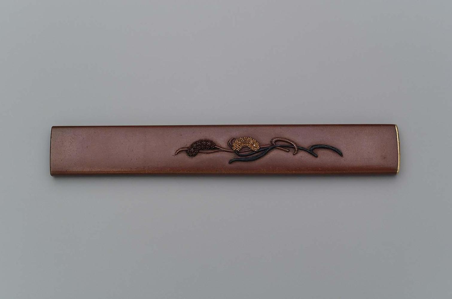 Kozuka with design of millet