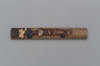 Kozuka with design of gourd and leaves