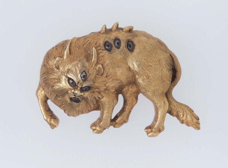Kanamono in the form of a hakutaku