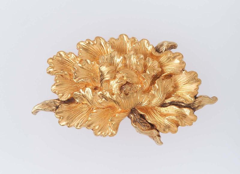 Menuki in the form of a peony blossom