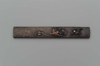 Kozuka with design of three sparrows