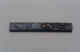 Kozuka with design of Jurojin and deer under a pine tree