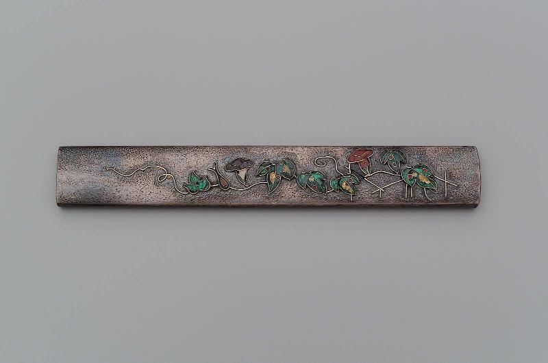 Kozuka with design of morning glory (asagao)