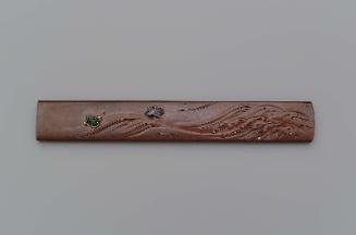 Kozuka with design of chidori and waves