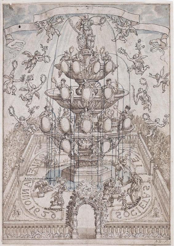 Triumphal Fountain in a Garden (allegory of the Jesuit Order in Cologne)