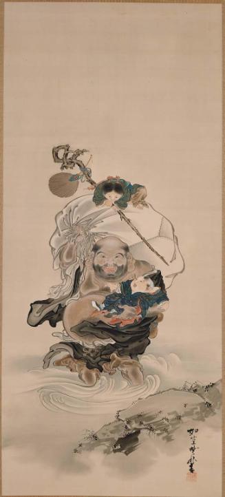 Budai (Hotei) and Two Boys