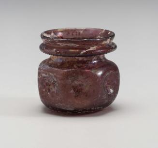 Hexagonal jar with indented sides