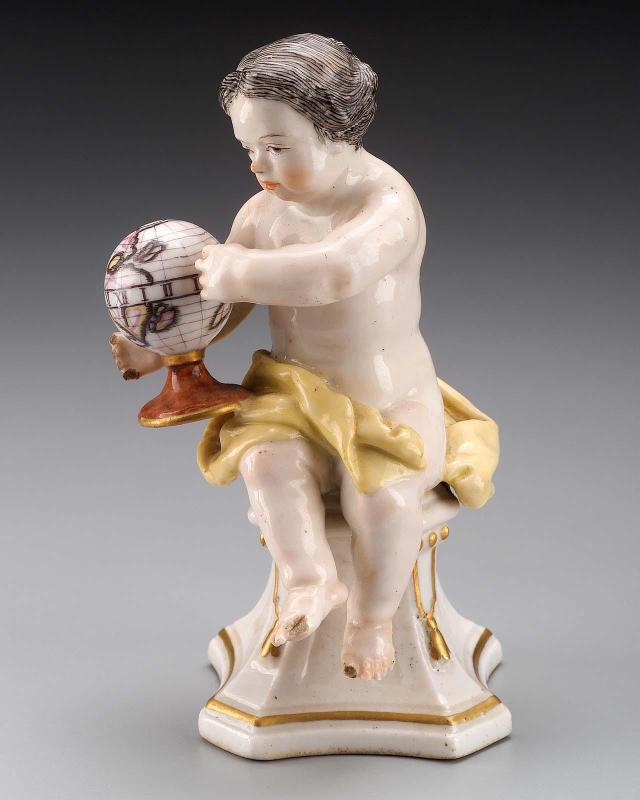 Putto representing Geography