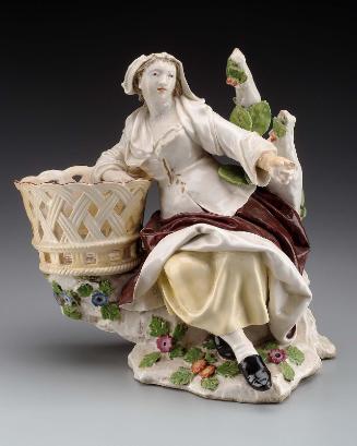 Peasant woman with basket