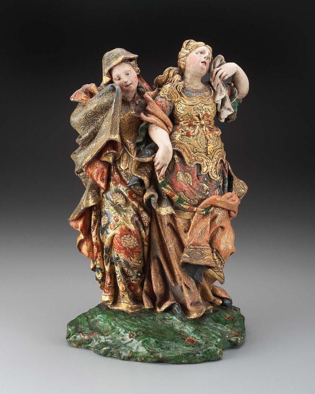 Weeping Virgin Supported by Mary Magdelan