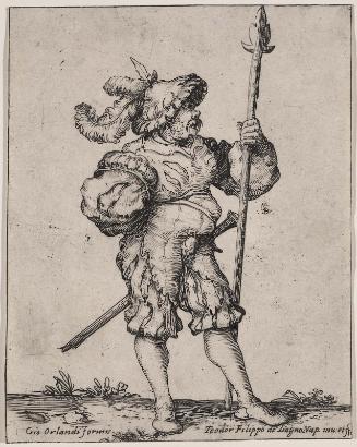 Soldier Holding a Pike
