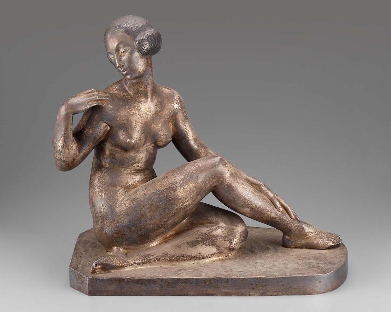 Figure of a seated woman