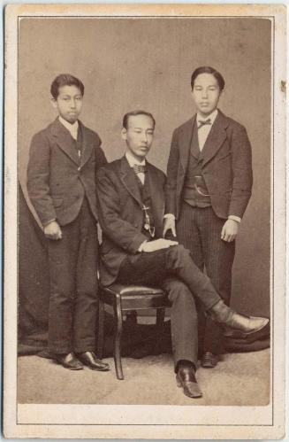 Portrait of Kuroda Nagatomo and Two Unidentified Youths