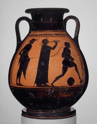 Jar (pelike) with a scene of athletic training